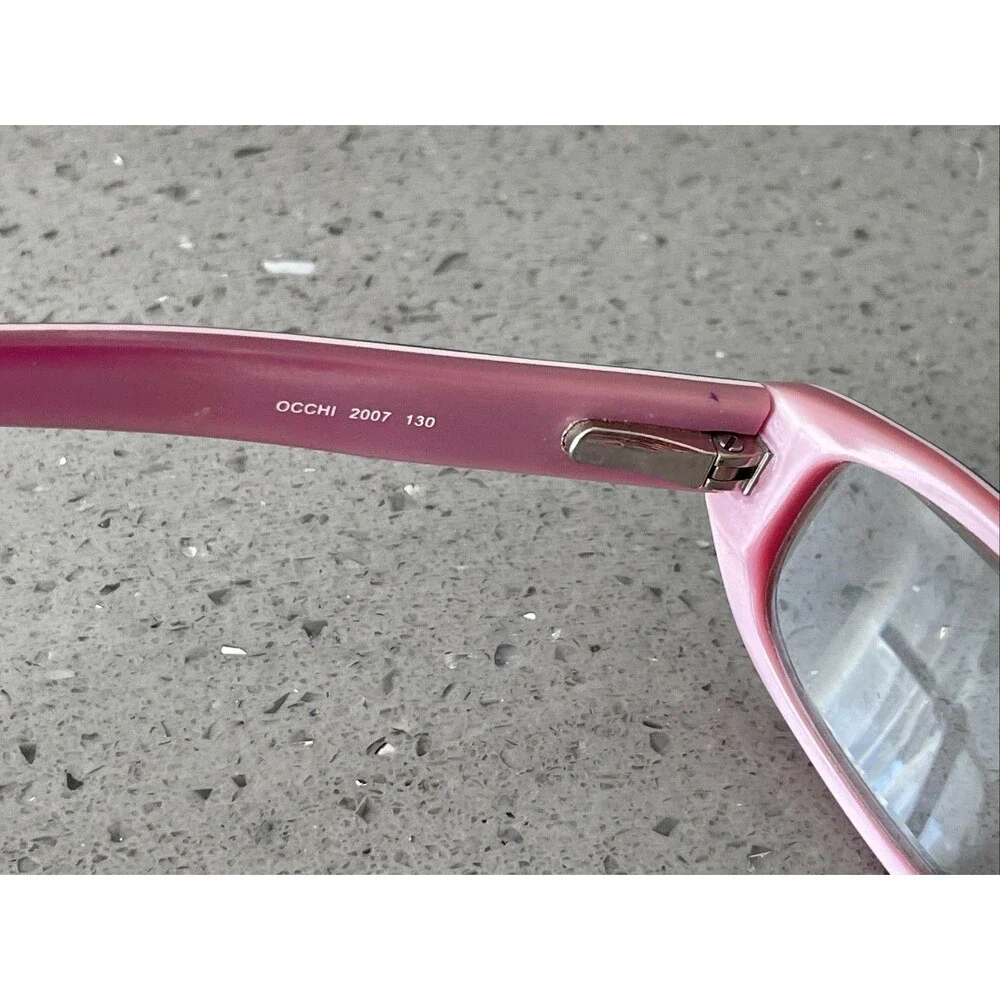 OCCHI 2007 Pink Eyeglasses Frames ONLY 45-14-130 Oval purple kids